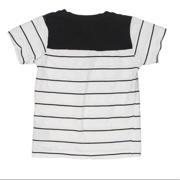 Troy James V Neck Stripe Short Sleeve T-shirt - Picture 2 of 2